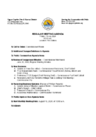 Agenda July 19 2024 Regular Board Meeting