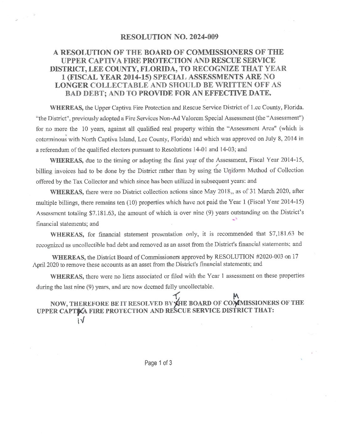 Resolution 2024-009 (Signed)