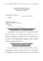 Document 36 – Defendant’s Motion for Summary Judgment and Memorandum of Law in Support