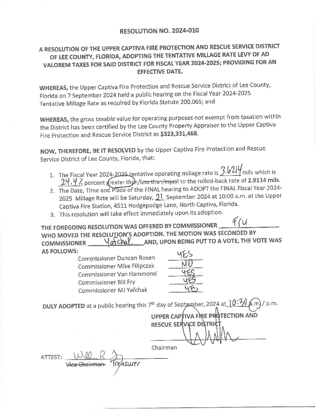 Resolution 2024-010 (Signed)