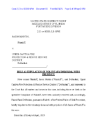 Document 83 – Stipulation- Stipulation of Voluntary Dismissal with Prejudice