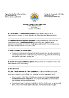 Minutes March 20 2026 Regular Board Meeting