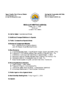 Agenda July 17 2026 Regular Board Meeting