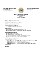 Agenda August 21 2026 Regular Board Meeting