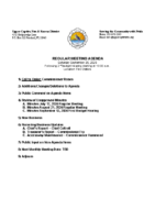 Agenda Regular Meeting September 26 2026