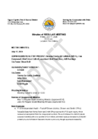 Minutes July 17 2026 Regular Board Meeting DRAFT