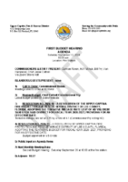 Minutes September 12 2026 First Budget Hearing DRAFT